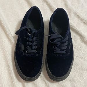 VANS authentic velvet navy blue